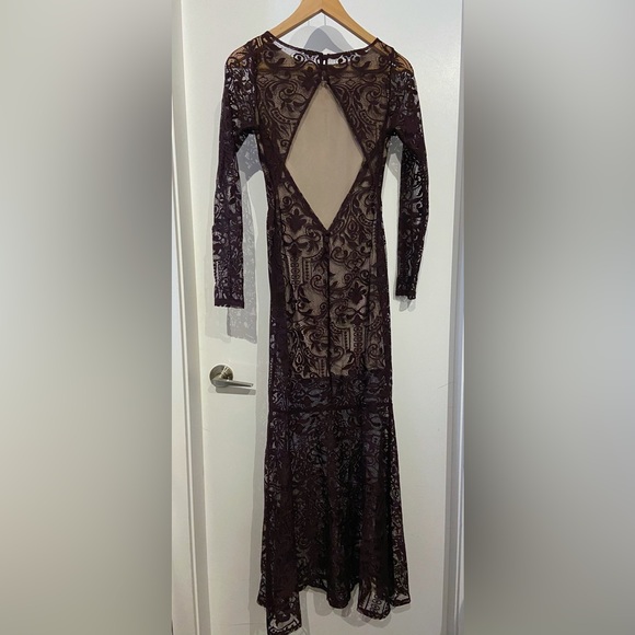 Open Backed Lace Marciano Dress - Picture 4 of 5